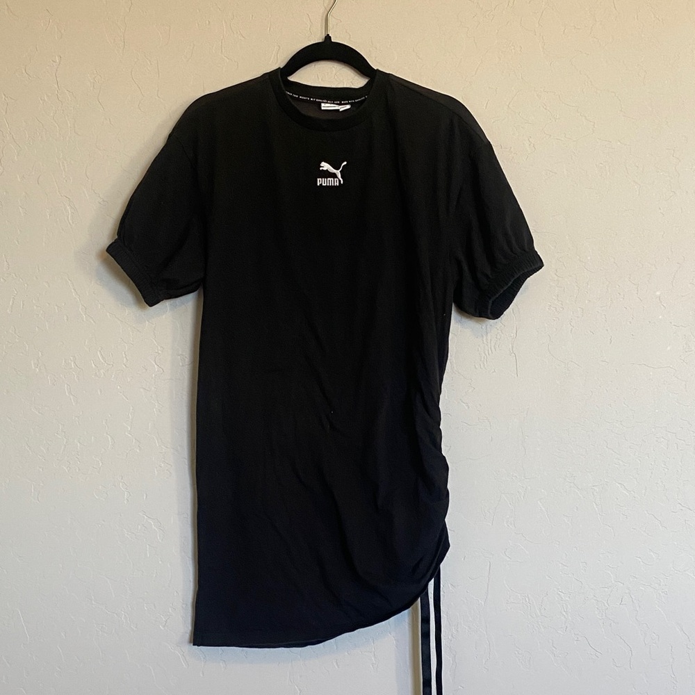 Puma Women’s  Black T shirt Dress Short Sleeve size S